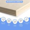 image12 Pack Basswood Sheets for Crafts 12x18x18 Inch 3mm Thick Unfinished Plywood for Laser Cutting ampamp Engraving DIY Ornaments and Architectural Model12Packs