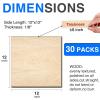 image12 Pack Basswood Sheets for Crafts 12x18x18 Inch 3mm Thick Unfinished Plywood for Laser Cutting ampamp Engraving DIY Ornaments and Architectural ModelBasswood 30Packs