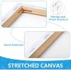 imageESRICH 8 Pack Mini Canvases for Painting 5x5In 25Profile Small Square Canvases Primed Cotton Small Stretched Canvas for Kids Painting Supplies Such as Painting PartiesSchoolampampHome Decor Projects5x7in8P