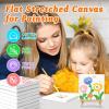 imageESRICH 8 Pack Mini Canvases for Painting 5x5In 25Profile Small Square Canvases Primed Cotton Small Stretched Canvas for Kids Painting Supplies Such as Painting PartiesSchoolampampHome Decor Projects6x6in6P