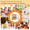 imageESRICH 8 Pack Mini Canvases for Painting 5x5In 25Profile Small Square Canvases Primed Cotton Small Stretched Canvas for Kids Painting Supplies Such as Painting PartiesSchoolampampHome Decor Projects6x6in6P