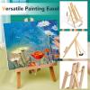 imageESRICH Acrylic Paint Canvas Set104 Piece Professional Painting Supplies Kit with 4 Wood Easel4  12Colors4  10 Paint BrushesCanvas EtcPremium Paint Kit for Kids Students Artists Beginner