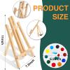 imageESRICH Acrylic Paint Canvas Set52 Piece Professional Painting Supplies Kit with 2 Wood Easel2  12Colors2  10 BrushesCircular Canvas EtcPremium Paint Kit for KidsStudents Artists and Beginner24 Color