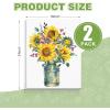 imageESRICH Canvas Boards for Painting 5 Pack Canvases for Painting 8x10 Cotton Primed Acid Free Blank Canvas Panels for Oil Paint Watercolor Acrylic Paint Gouache and Tempera1824in 2pack