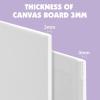 imageESRICH Canvas Boards for Painting 5 Pack Canvases for Painting 8x10 Cotton Primed Acid Free Blank Canvas Panels for Oil Paint Watercolor Acrylic Paint Gouache and Tempera1216in 3pack