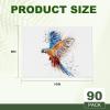 imageESRICH Canvas Boards for Painting 5 Pack Canvases for Painting 8x10 Cotton Primed Acid Free Blank Canvas Panels for Oil Paint Watercolor Acrylic Paint Gouache and Tempera810in 90pack