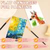 imageESRICH Canvas Boards for Painting 5x7IN 48 Pack Small Canvases for Painting Canvas Primed AcidFree Blank Canvas Panels for Oil Paint Watercolor Acrylic Paint Gouache ampamp Tempera