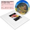 imageESRICH Canvases for Painting 8Pack Painting Canvas with 9x128x104x6Canvas Panels for Oil PaintWatercolorAcrylic PaintGouache and Tempera21 Packs Canvas Panel  7 Sizes3 of Each