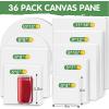 imageESRICH Canvases for Painting 8Pack Painting Canvas with 9x128x104x6Canvas Panels for Oil PaintWatercolorAcrylic PaintGouache and Tempera36 Packs Canvas Panel  9 Sizes4 of Each