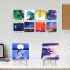 imageESRICH Mini Canvases for Painting 3x3IN Canvas in Bulk 64Pack 25In Profile Small Square Canvas Blank Canvases are Great for School Projects and Kids Birthday Parties Home Decor Project5x5in36 Packs