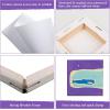 imageESRICH Mini Canvases for Painting 3x3IN Canvas in Bulk 64Pack 25In Profile Small Square Canvas Blank Canvases are Great for School Projects and Kids Birthday Parties Home Decor Project24x24in200 Packs