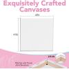 imageESRICH Mini Canvases for Painting 3x3IN Canvas in Bulk 64Pack 25In Profile Small Square Canvas Blank Canvases are Great for School Projects and Kids Birthday Parties Home Decor Project4x4in48 Packs