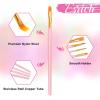 imageESRICH Paint Brushes Set20 Packs 200 Pcs Acrylic Paint Brush SetAcrylic Oil Watercolor Face Nail Art Miniature DetailingRock PaintingPainting Artist Professional KitsGreenPink