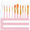 imageESRICH Paint Brushes Set20 Packs 200 Pcs Acrylic Paint Brush SetAcrylic Oil Watercolor Face Nail Art Miniature DetailingRock PaintingPainting Artist Professional KitsGreenPink