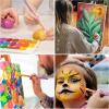 imageESRICH Paint Brushes Set20 Packs 200 Pcs Acrylic Paint Brush SetAcrylic Oil Watercolor Face Nail Art Miniature DetailingRock PaintingPainting Artist Professional KitsGreenPurple