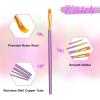 imageESRICH Paint Brushes Set20 Packs 200 Pcs Acrylic Paint Brush SetAcrylic Oil Watercolor Face Nail Art Miniature DetailingRock PaintingPainting Artist Professional KitsGreenPurple