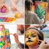 imageESRICH Paint Brushes Set20 Packs 200 Pcs Acrylic Paint Brush SetAcrylic Oil Watercolor Face Nail Art Miniature DetailingRock PaintingPainting Artist Professional KitsGreenPink