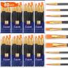 imageESRICH Paint Brushes Set20 Packs 200 Pcs Acrylic Paint Brush SetAcrylic Oil Watercolor Face Nail Art Miniature DetailingRock PaintingPainting Artist Professional KitsGreenBlack