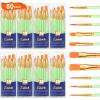 imageESRICH Paint Brushes Set20 Packs 200 Pcs Acrylic Paint Brush SetAcrylic Oil Watercolor Face Nail Art Miniature DetailingRock PaintingPainting Artist Professional KitsGreenGreen