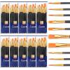 imageESRICH Paint Brushes Set20 Packs 200 Pcs Acrylic Paint Brush SetAcrylic Oil Watercolor Face Nail Art Miniature DetailingRock PaintingPainting Artist Professional KitsGreenBlack