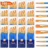 imageESRICH Paint Brushes Set24 Packs 240 Pcs Acrylic Paint Brush SetAcrylic Oil Watercolor Face Nail Art Miniature DetailingRock PaintingPainting Artist Professional KitsGreenBlue