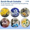 imageESRICH Paint Brushes Set24 Packs 240 Pcs Acrylic Paint Brush SetAcrylic Oil Watercolor Face Nail Art Miniature DetailingRock PaintingPainting Artist Professional KitsGreenBlue