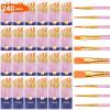 imageESRICH Paint Brushes Set24 Packs 240 Pcs Acrylic Paint Brush SetAcrylic Oil Watercolor Face Nail Art Miniature DetailingRock PaintingPainting Artist Professional KitsGreenPink