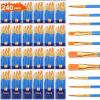 imageESRICH Paint Brushes Set24 Packs 240 Pcs Acrylic Paint Brush SetAcrylic Oil Watercolor Face Nail Art Miniature DetailingRock PaintingPainting Artist Professional KitsGreenBlue