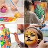 imageESRICH Paint Brushes Set24 Packs 240 Pcs Acrylic Paint Brush SetAcrylic Oil Watercolor Face Nail Art Miniature DetailingRock PaintingPainting Artist Professional KitsGreenBlue