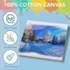 imageESRICH Small Stretched Canvas for Painting 6x6 inch 25Profile Art Primed 16 Pack Canvases for Painting Cotton Small Professional Blank Paint Canvas for Kids and Art Supplies for Acrylics Oils5x5in18 Packs