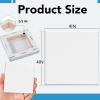 imageESRICH Small Stretched Canvas for Painting 6x6 inch 25Profile Art Primed 16 Pack Canvases for Painting Cotton Small Professional Blank Paint Canvas for Kids and Art Supplies for Acrylics Oils4x4in100 Packs