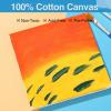 imageESRICH Small Stretched Canvas for Painting 6x6 inch 25Profile Art Primed 16 Pack Canvases for Painting Cotton Small Professional Blank Paint Canvas for Kids and Art Supplies for Acrylics Oils4x4in100 Packs