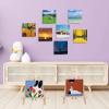 imageESRICH Small Stretched Canvas for Painting 6x6 inch 25Profile Art Primed 16 Pack Canvases for Painting Cotton Small Professional Blank Paint Canvas for Kids and Art Supplies for Acrylics Oils3x3in32 Packs