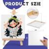 imageESRICH Small Stretched Canvas for Painting 6x6 inch 25Profile Art Primed 16 Pack Canvases for Painting Cotton Small Professional Blank Paint Canvas for Kids and Art Supplies for Acrylics Oils6x6in16 Packs