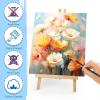 imageESRICH Stretched Canvas for Painting 18x24 Inch 5Pack Large Canvas for Painting Primed AcidFree Cotton Blank Canvases Art Paint Canvases for Oil PaintWatercolorAcrylic PaintGouache and Tempera9X12IN 8 Packs