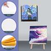 imageESRICH Stretched Canvas for Painting 18x24 Inch 5Pack Large Canvas for Painting Primed AcidFree Cotton Blank Canvases Art Paint Canvases for Oil PaintWatercolorAcrylic PaintGouache and Tempera8X8IN 24 Packs