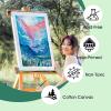 imageESRICH Stretched Canvas for Painting 18x24 Inch 5Pack Large Canvas for Painting Primed AcidFree Cotton Blank Canvases Art Paint Canvases for Oil PaintWatercolorAcrylic PaintGouache and Tempera18X24IN 5 Packs