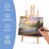 imageESRICH Stretched Canvas for Painting 18x24 Inch 5Pack Large Canvas for Painting Primed AcidFree Cotton Blank Canvases Art Paint Canvases for Oil PaintWatercolorAcrylic PaintGouache and Tempera8X10IN 10 Packs