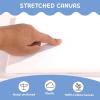 imageESRICH Stretched Canvas for Painting 18x24 Inch 5Pack Large Canvas for Painting Primed AcidFree Cotton Blank Canvases Art Paint Canvases for Oil PaintWatercolorAcrylic PaintGouache and Tempera8X10IN 10 Packs