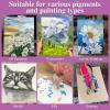 imageESRICH Stretched Canvas for Painting 24x36 Inch 2 Pack Large Canvas for Painting Primed AcidFree Cotton Blank Canvases 24x36 Inch Large Painting Canvas for Oil PaintWatercolorAcrylic Paint14Pack Canvas
