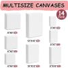 imageESRICH Stretched Canvas for Painting 24x36 Inch 2 Pack Large Canvas for Painting Primed AcidFree Cotton Blank Canvases 24x36 Inch Large Painting Canvas for Oil PaintWatercolorAcrylic Paint14Pack Canvas