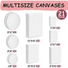 imageESRICH Stretched Canvas for Painting 24x36 Inch 2 Pack Large Canvas for Painting Primed AcidFree Cotton Blank Canvases 24x36 Inch Large Painting Canvas for Oil PaintWatercolorAcrylic Paint21Pack Canvas