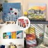 imageESRICH Stretched Canvas for Painting 24x36 Inch 2 Pack Large Canvas for Painting Primed AcidFree Cotton Blank Canvases 24x36 Inch Large Painting Canvas for Oil PaintWatercolorAcrylic Paint14Pack Canvas