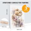 imageESRICH Stretched Canvas for Painting 24x36 Inch 3Pack Large Canvas for Painting Primed AcidFree Cotton Blank Canvases Art Paint Canvases for Oil PaintWatercolorAcrylic PaintGouache and Tempera3 Packs1Sizes 2436in
