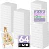 imageESRICH Mini Canvases for Painting 3x3IN Canvas in Bulk 64Pack 25In Profile Small Square Canvas Blank Canvases are Great for School Projects and Kids Birthday Parties Home Decor Project3x3in64 Packs