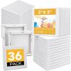 imageESRICH Mini Canvases for Painting 3x3IN Canvas in Bulk 64Pack 25In Profile Small Square Canvas Blank Canvases are Great for School Projects and Kids Birthday Parties Home Decor Project5x5in36 Packs