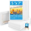 imageESRICH Small Stretched Canvas for Painting 6x6 inch 25Profile Art Primed 8 Pack Canvases for Painting Cotton Small Professional Blank Paint Canvas for Kids and Art Supplies for Acrylics Oils6 Packs Stretched Canvas  57in