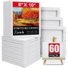 imageESRICH Stretched Canvas for Painting 24x36 Inch 3Pack Large Canvas for Painting Primed AcidFree Cotton Blank Canvases Art Paint Canvases for Oil PaintWatercolorAcrylic PaintGouache and Tempera60 Packs1Sizes 810in