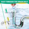 image50 Inch Snake Drain Hair Removal Tool9 PCS Metal with Nylon Coating Drains Snakes Hair Drain Clog RemoverDrain Cleaner ToolDrains Snake for ShowerBathtubKitchen Pipes Blocked