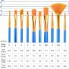 imageESRICH 10PCS Paint BrushesPaint Brush for Acrylic PaintingAcrylic Paint Brush Set for Oil WatercolorBody Face Rock Canvas Small Paint Brushes for Kids Adult Drawing10p